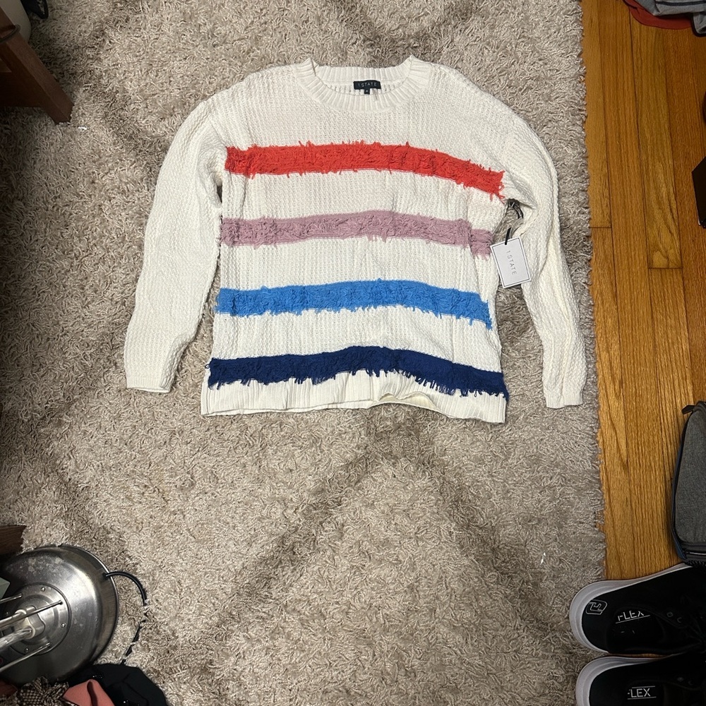 1. State Cream Knit Sweater